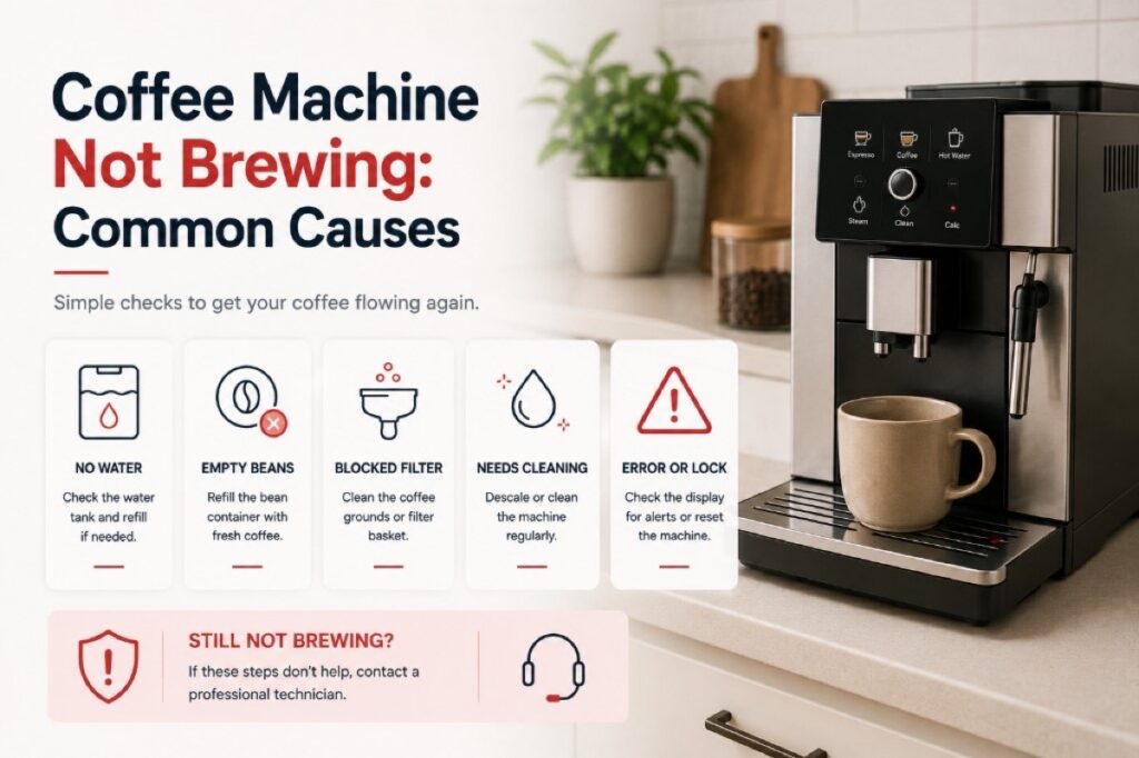 Coffee Machine Not Brewing: Common Causes