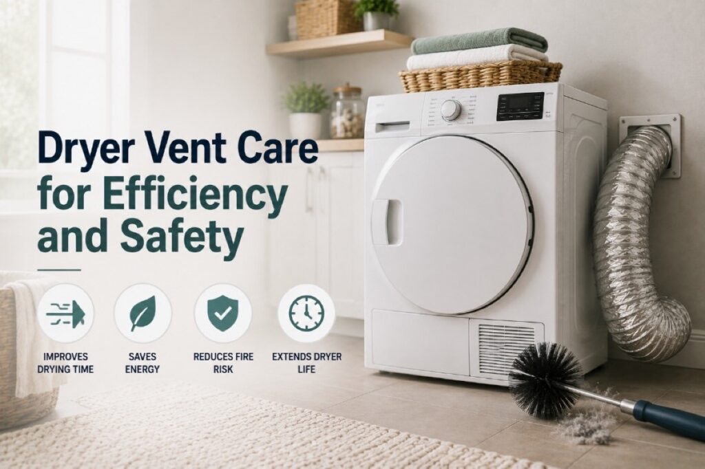 Dryer Vent Care for Efficiency and Safety