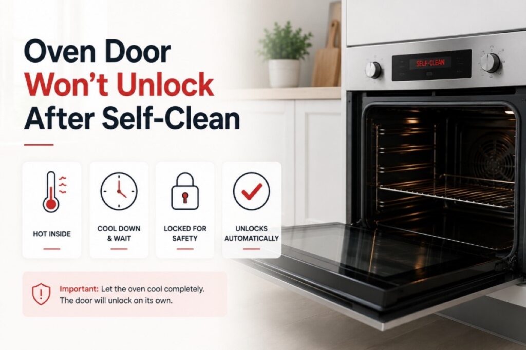 Oven Door Won’t Unlock After Self-Clean